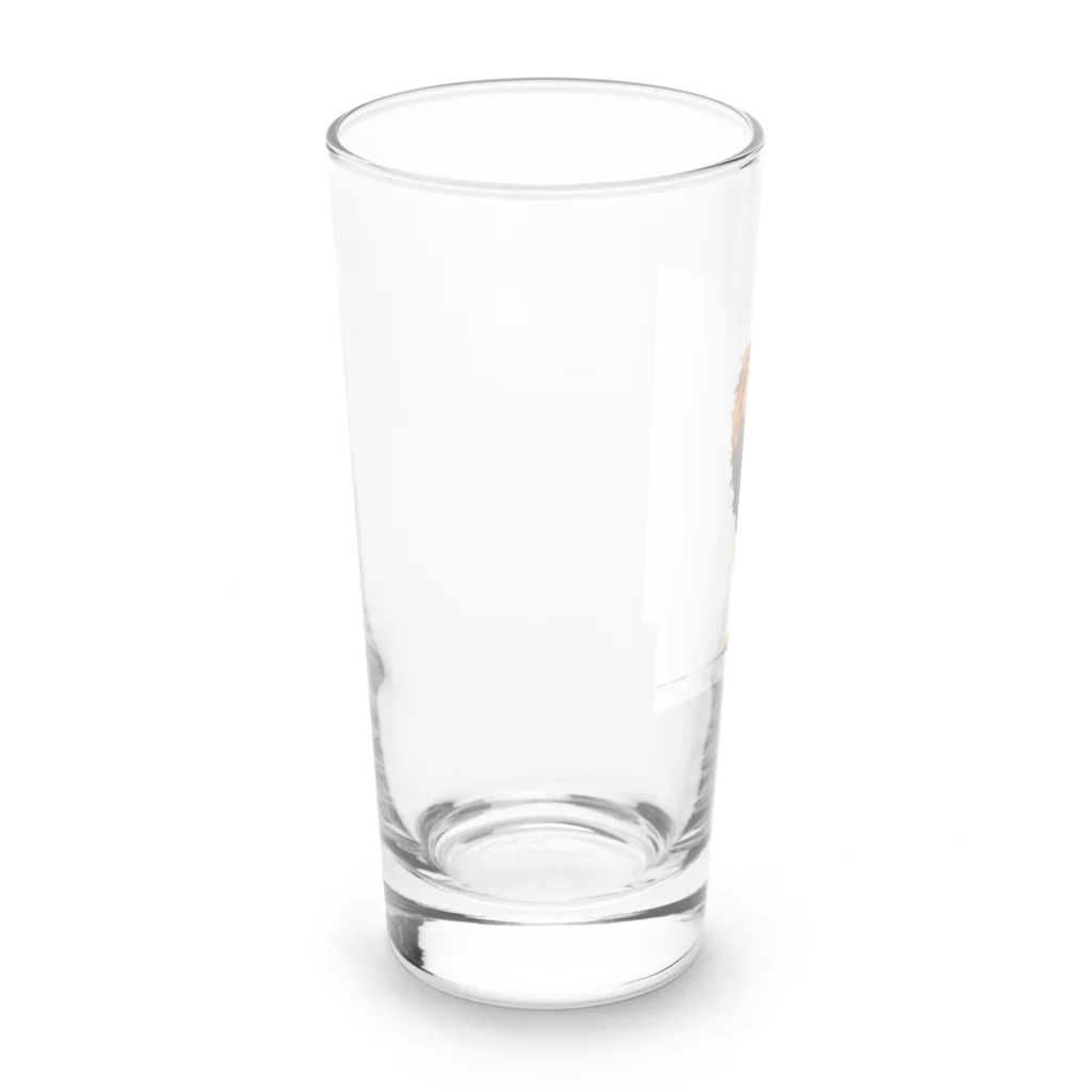 ミライスケッチのミライスケッチ ライオン Long Sized Water Glass :left