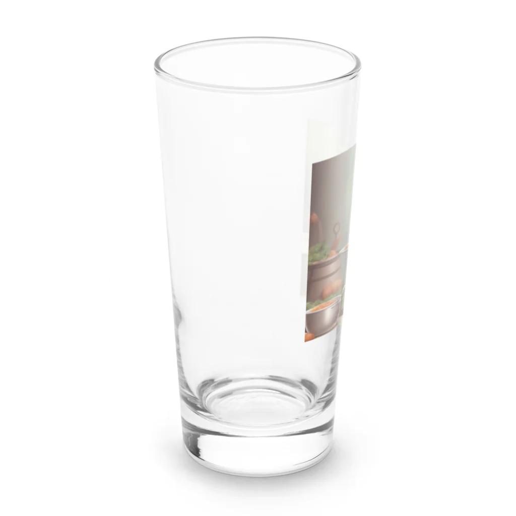 mari0909のシマリスが、エプロン姿で登場しました！ Long Sized Water Glass :left