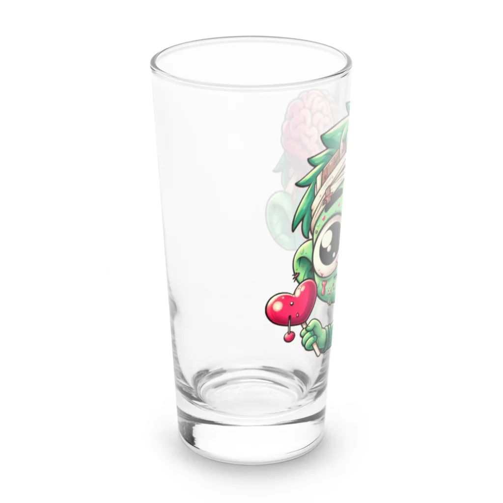 ピクセルパレットのゾンビちゃん Long Sized Water Glass :left