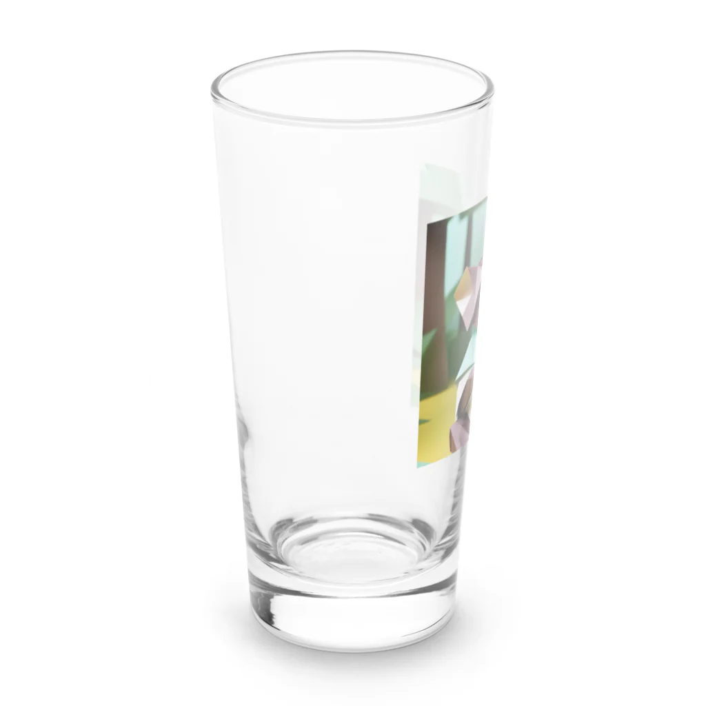 yumiceのice meets オリガミマーモセット Long Sized Water Glass :left