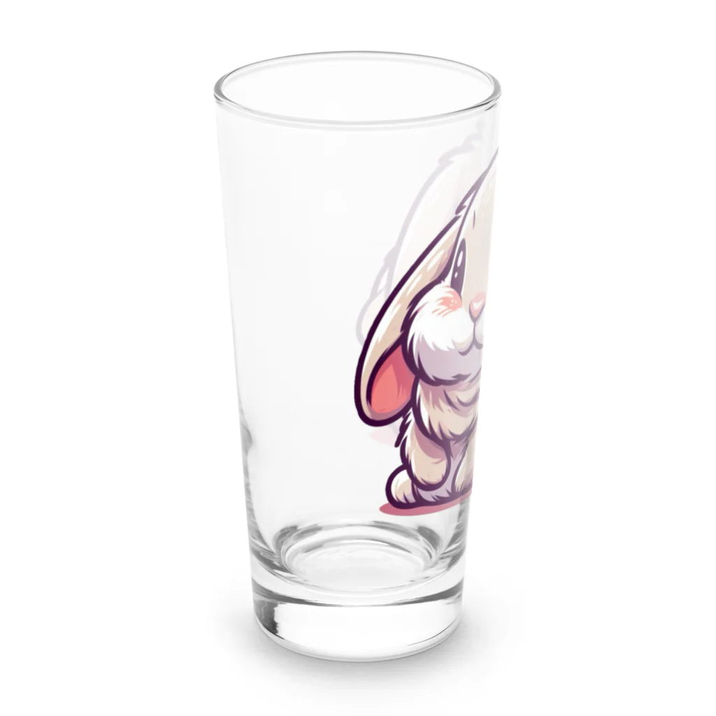 jir0-のふわふわうさぎ Long Sized Water Glass :left