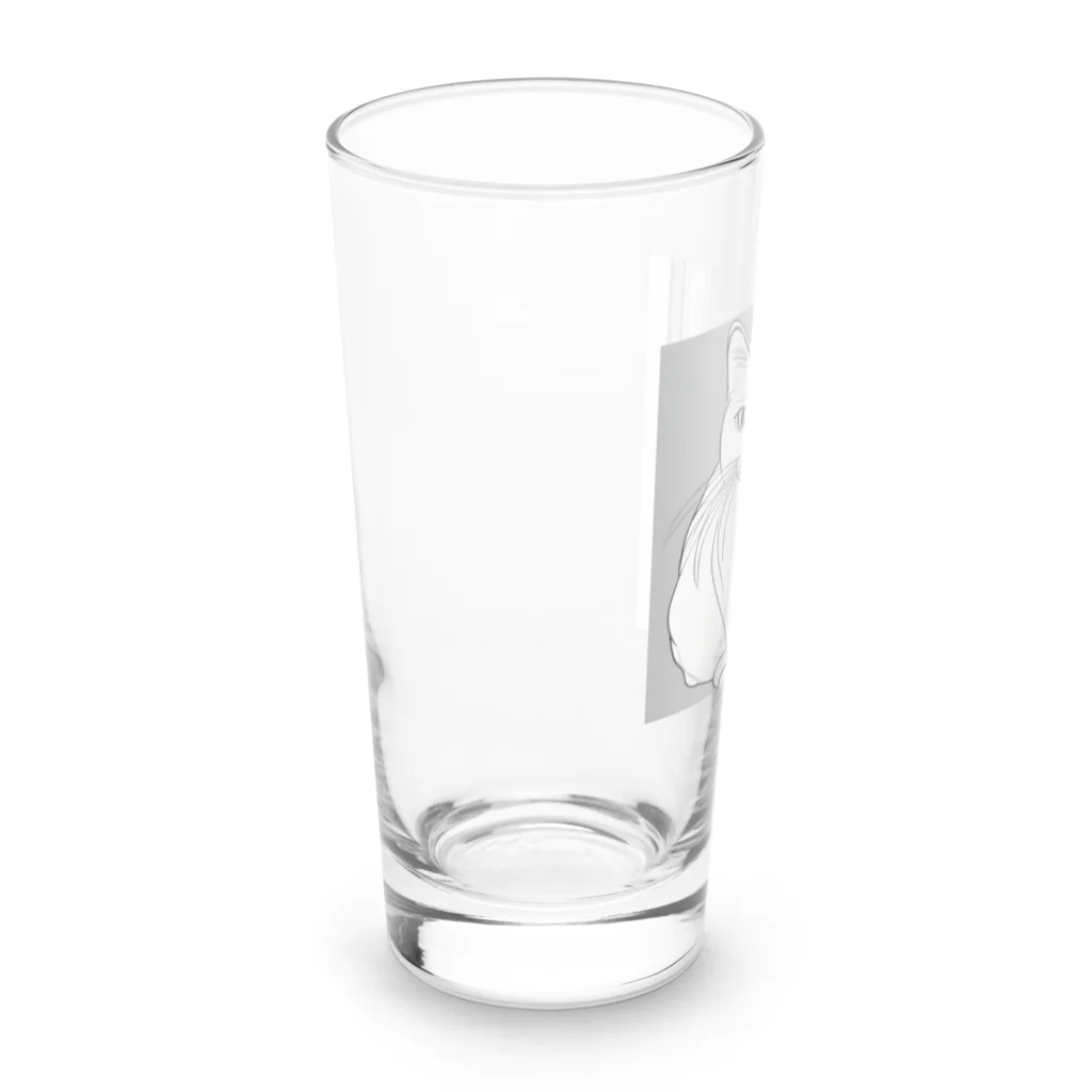 uq230528_suzuのネコ３ Long Sized Water Glass :left