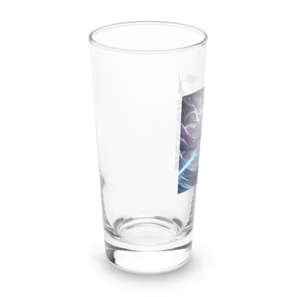 くろぼんの女性剣士 Long Sized Water Glass :left