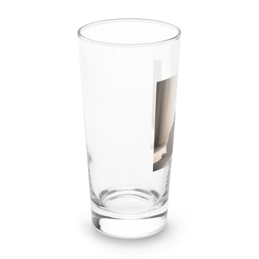 mamycatの二匹のキャット Long Sized Water Glass :left