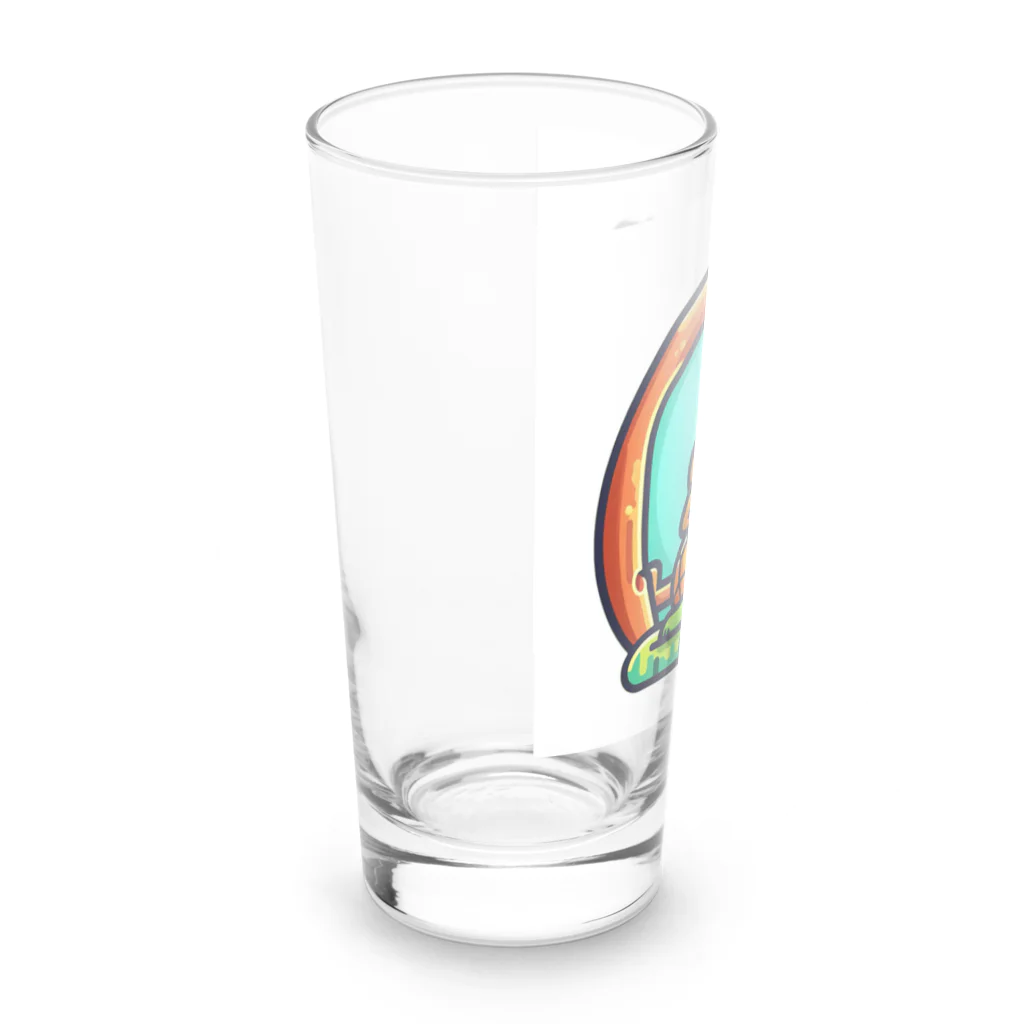 Bumps Design Collectionのパパイヤとかめたろう Long Sized Water Glass :left