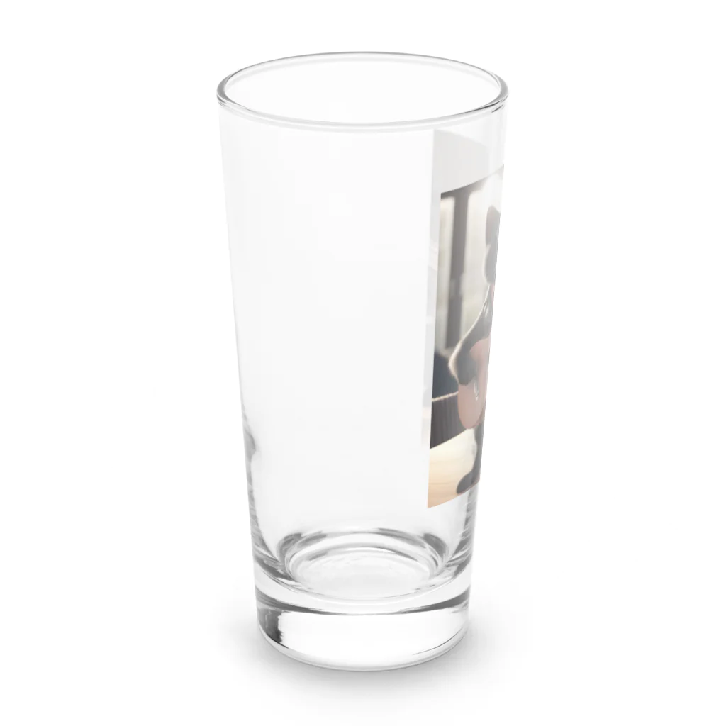 クロネコ屋の歌うクロネコ Long Sized Water Glass :left