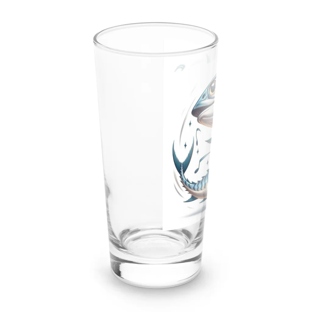 さかなですけど、何か⁉️のサバダン Long Sized Water Glass :left