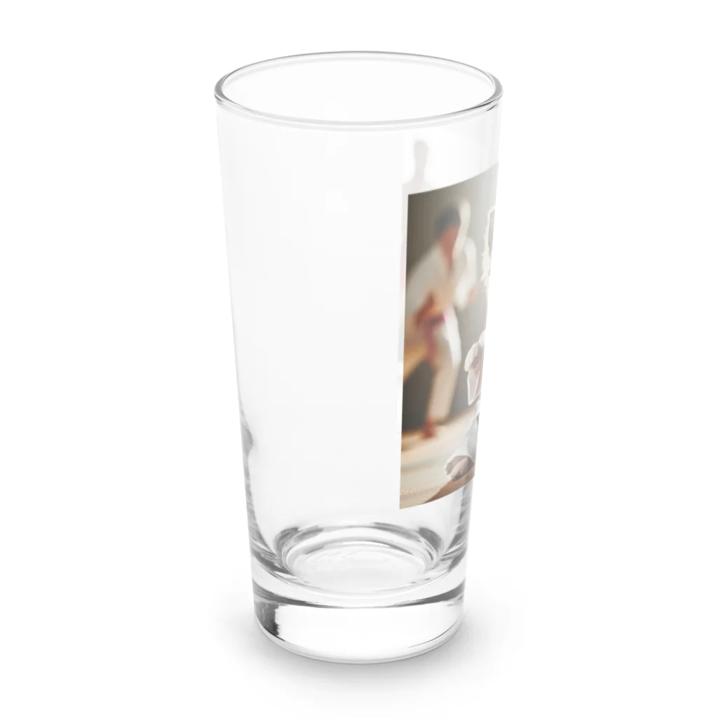 チワワンSHOPの空手着チワワくん Long Sized Water Glass :left