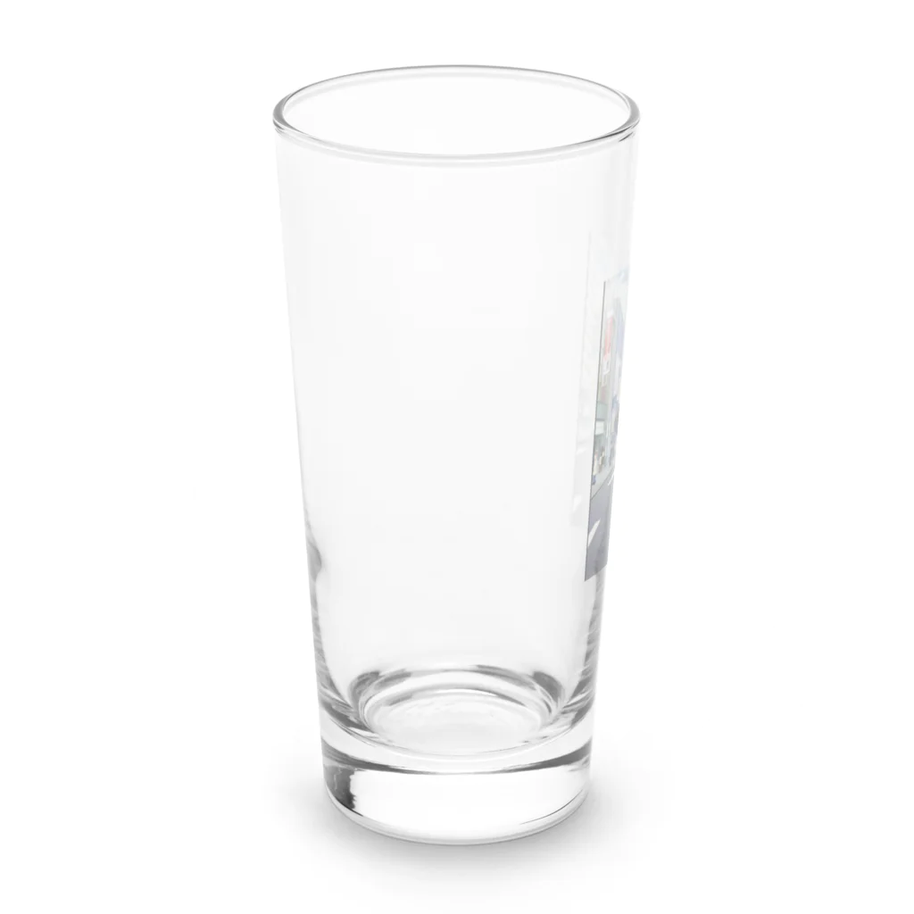 なお（ｻﾗﾘｰﾏﾝ）＠AI使って情報発信中の道の真ん中＠サラリーマン Long Sized Water Glass :left