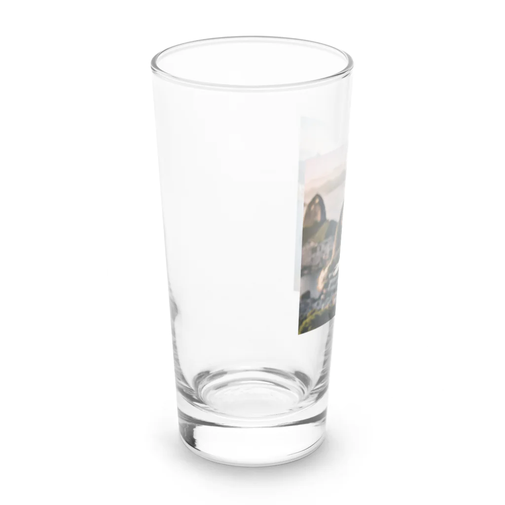 metametamonnのブラジルのリオデジャネイロのコルコバードのキリスト像 Long Sized Water Glass :left