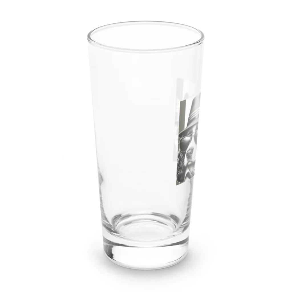 lblのゴッドファーザーな犬と猫 Long Sized Water Glass :left