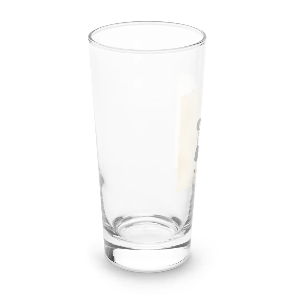 もぐふわアニマルズのふわふわパンダのラーメンワンダーランド Long Sized Water Glass :left