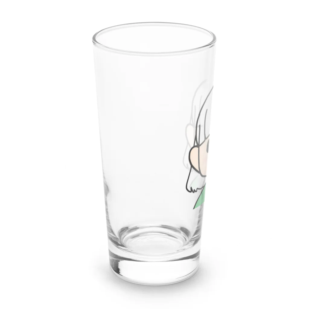 まめ大福の髪色自在な女の子（ボブ） Long Sized Water Glass :left