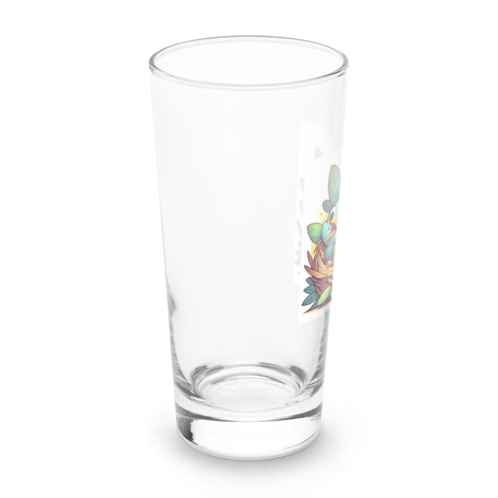 ラディアンス・ストアの元気な赤ちゃん鳥 Long Sized Water Glass :left