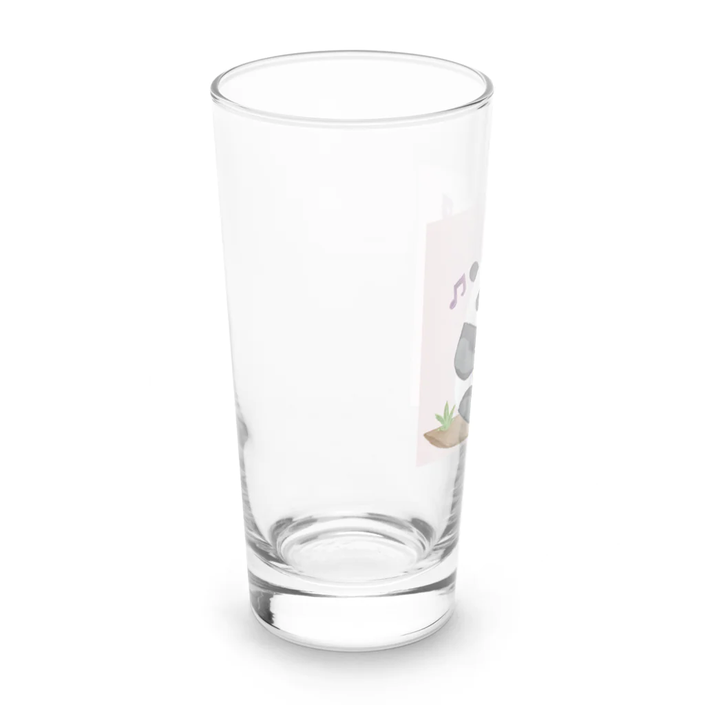 まめのギターリストパンダくん Long Sized Water Glass :left