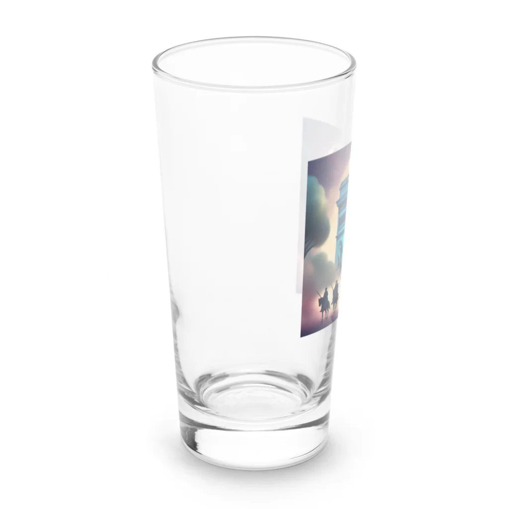 コウヘイの凱旋門と騎馬武者 Long Sized Water Glass :left