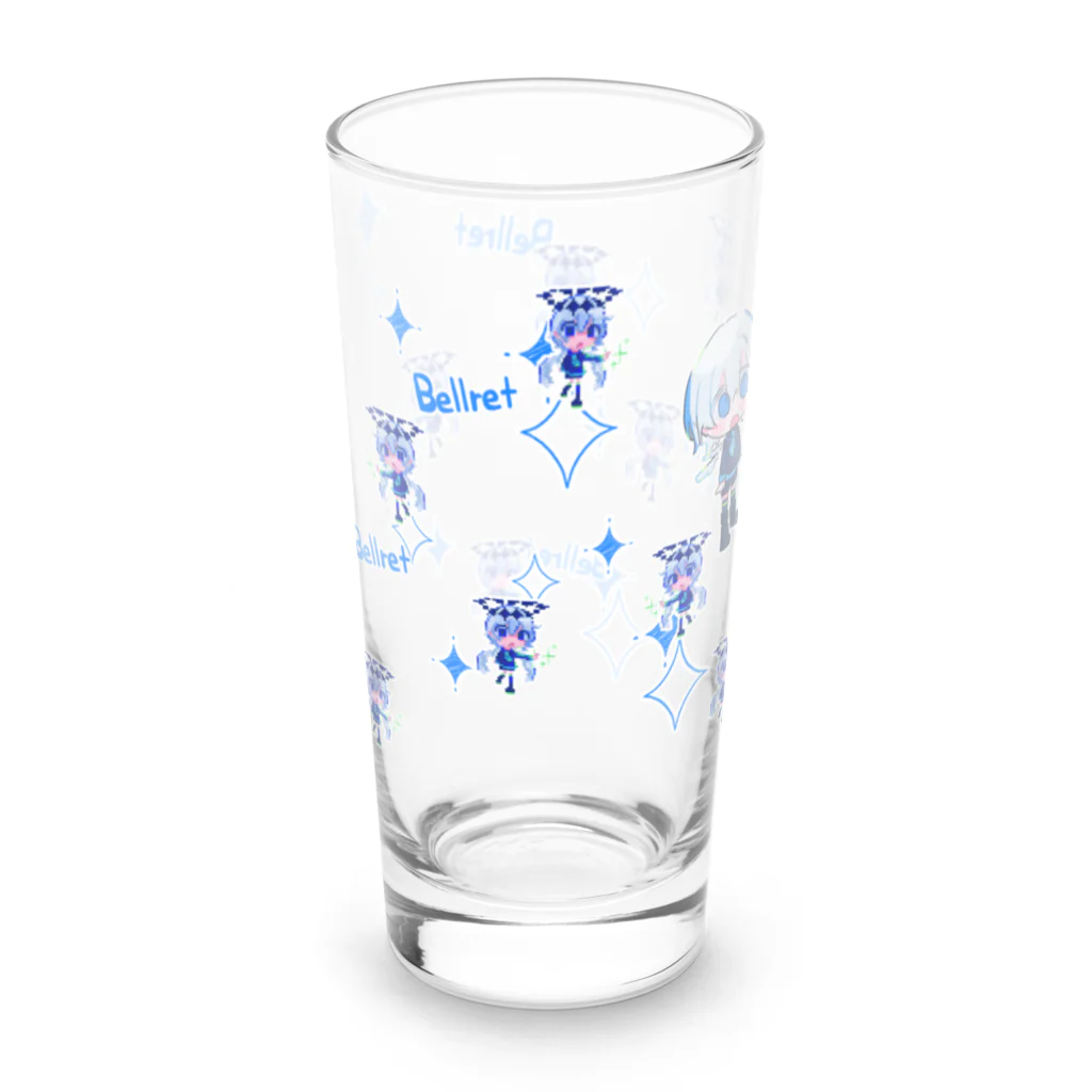 あちぇろの総柄のベルレットくん、総レットくん Long Sized Water Glass :left