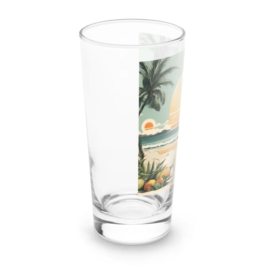 甘いマンゴーの甘い爽やかなマンゴーのイラストグッズ Long Sized Water Glass :left