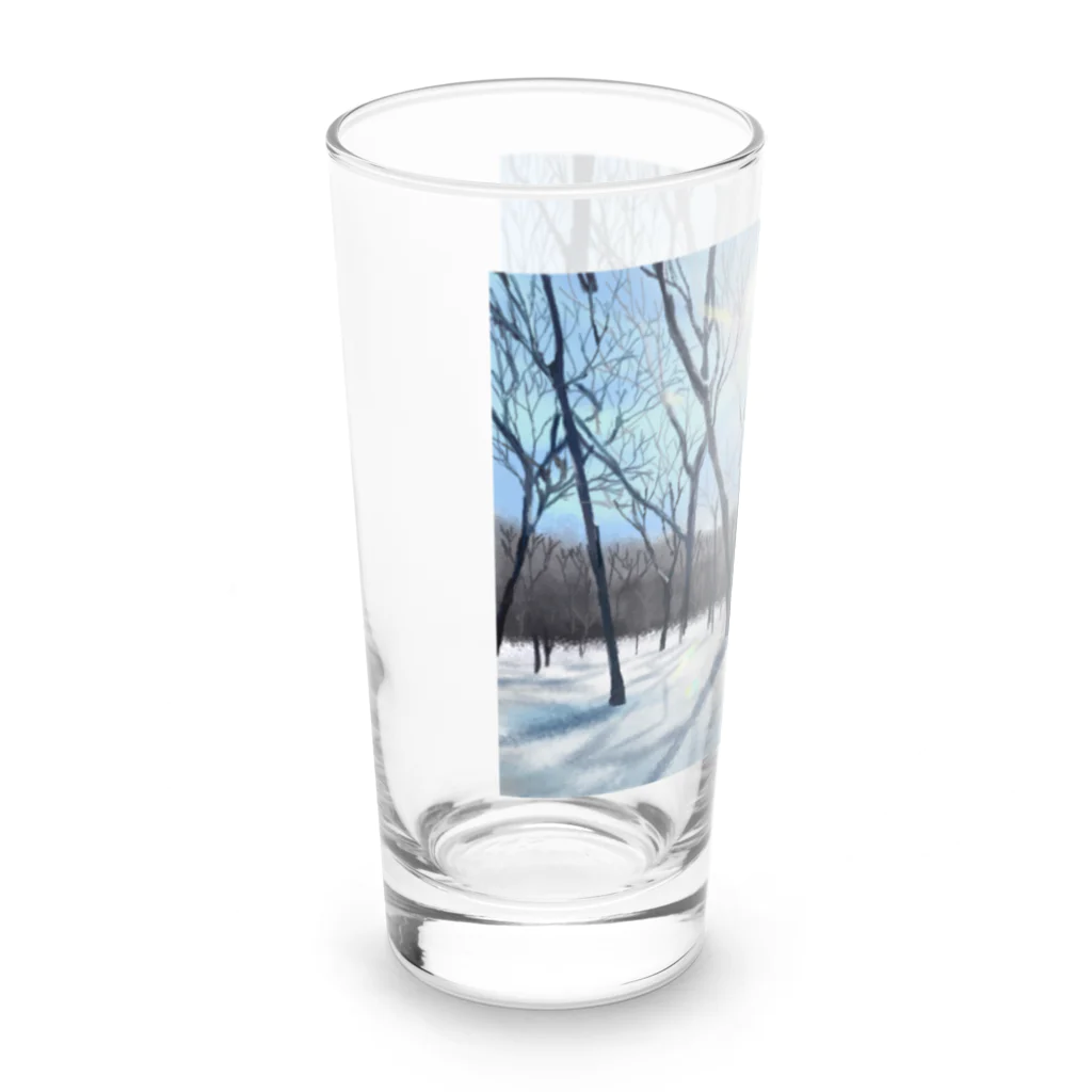 MOMODAMONの冬の雑木林 Long Sized Water Glass :left