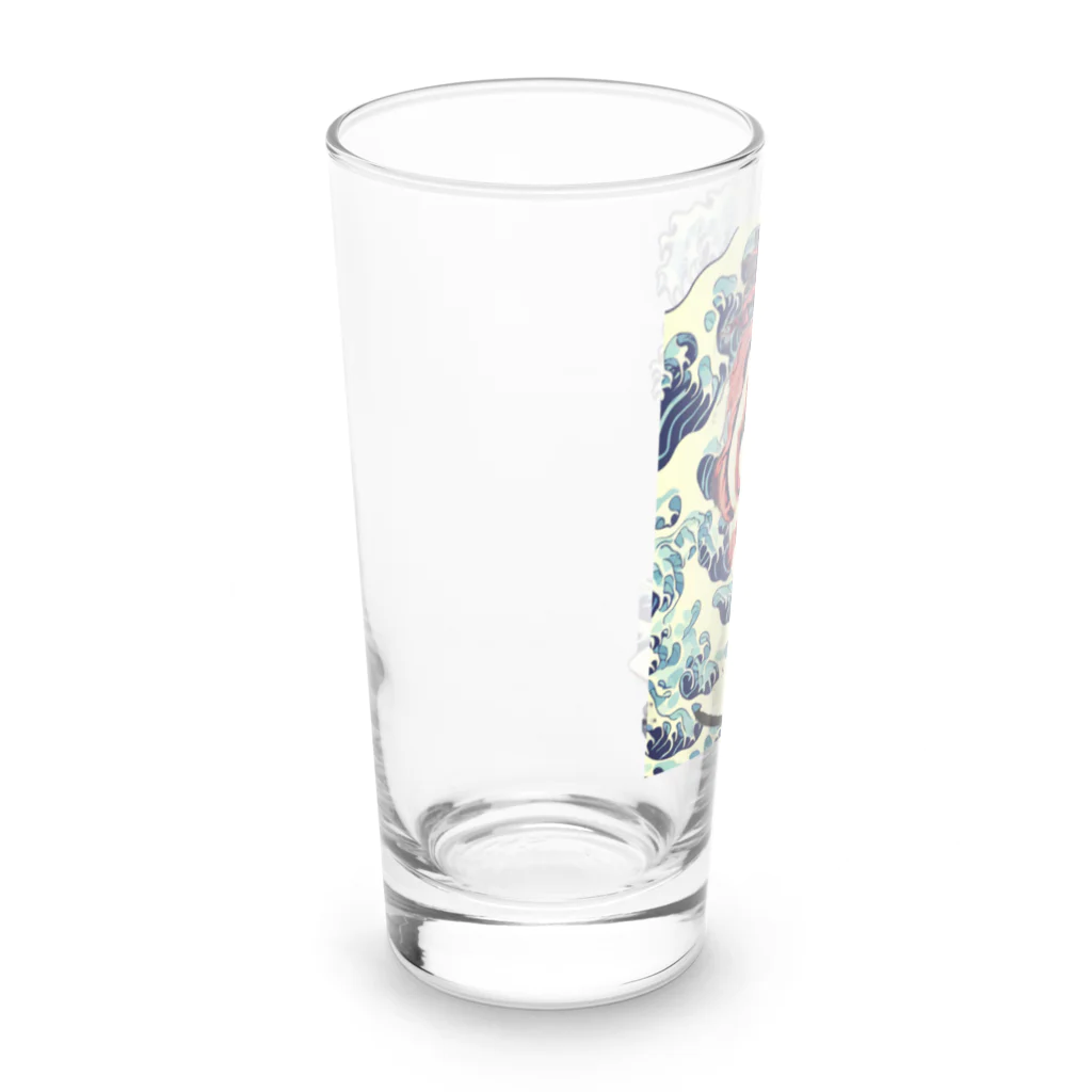 アインシュタインキャットの波乗りヴィーナス Long Sized Water Glass :left