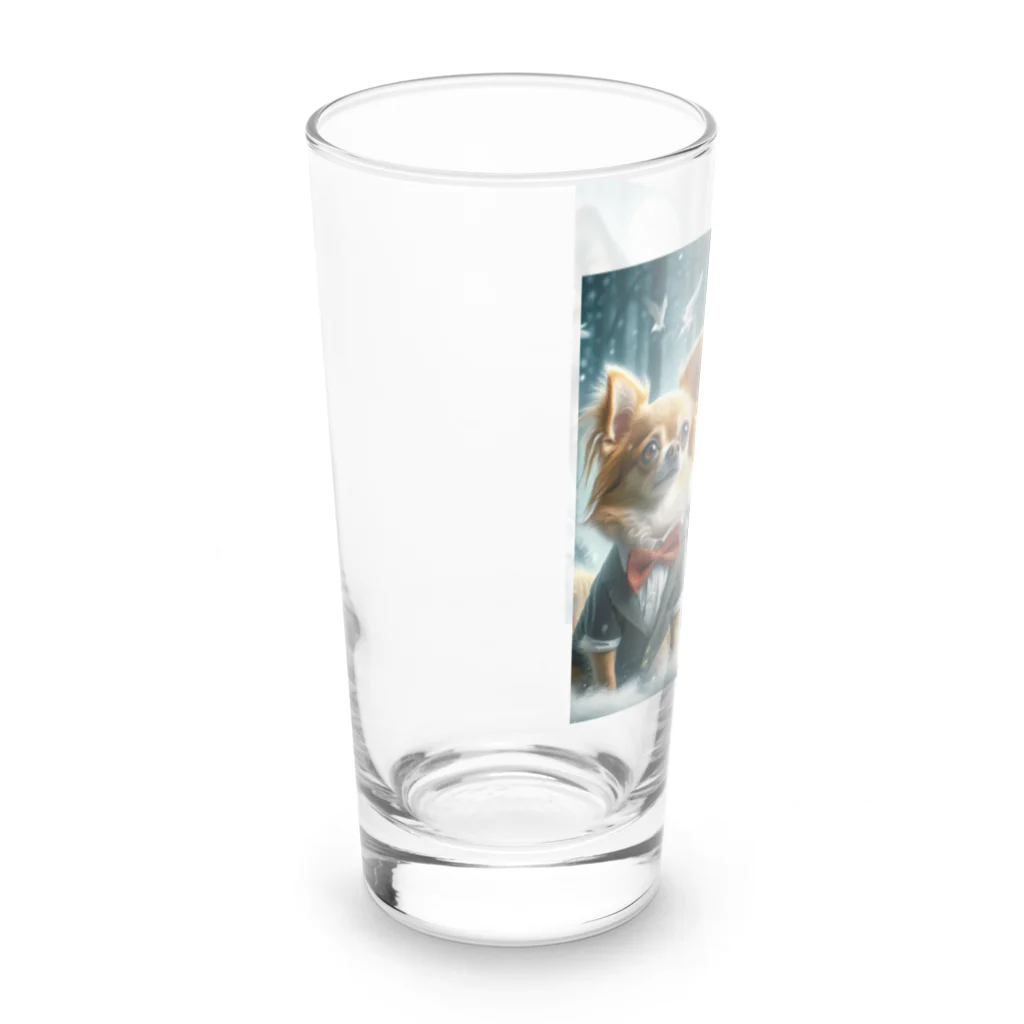 チワワンSHOPの狼とチワワ6 Long Sized Water Glass :left