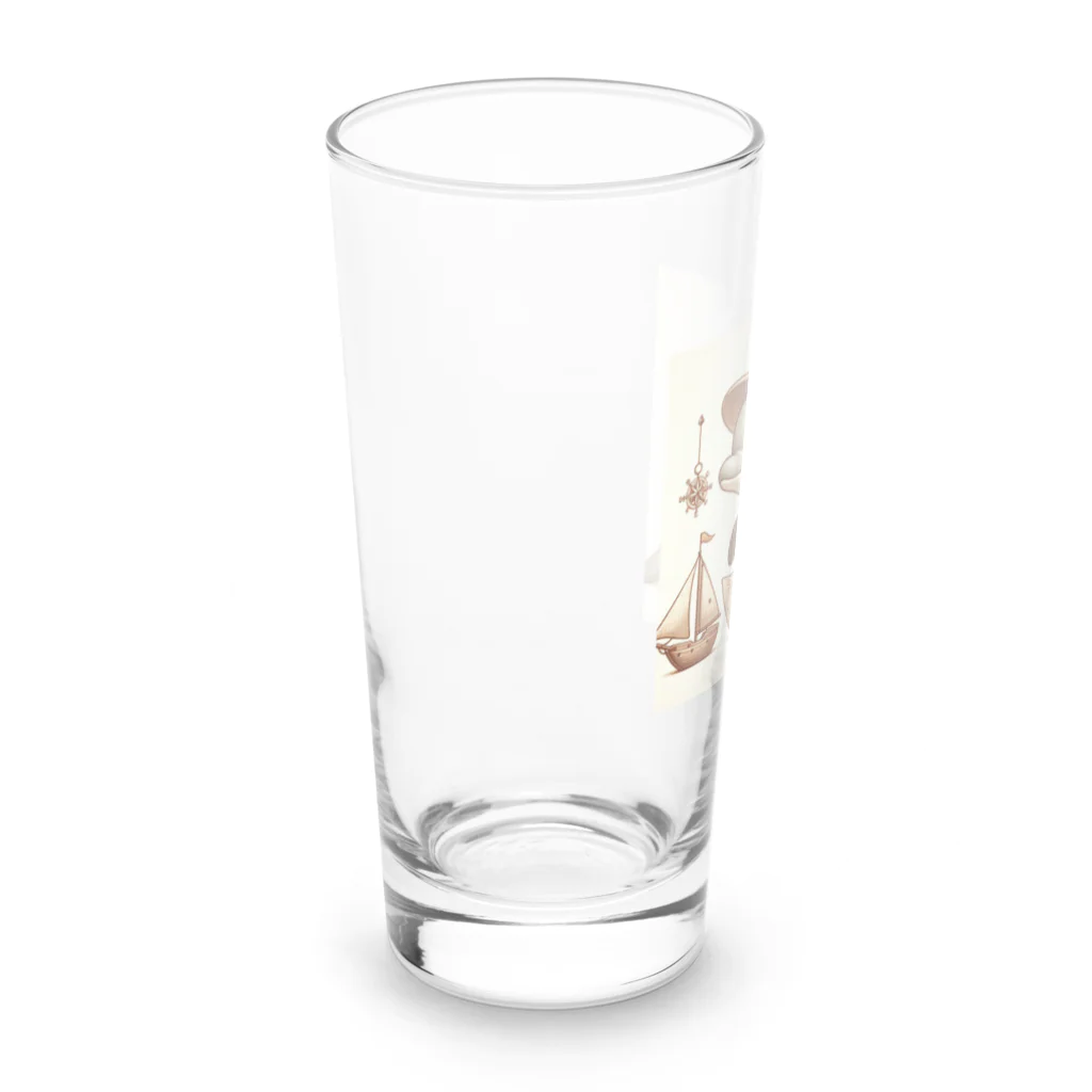 Gilghisslaの大海原の探検家イルカ - 海洋冒険コレクション Long Sized Water Glass :left