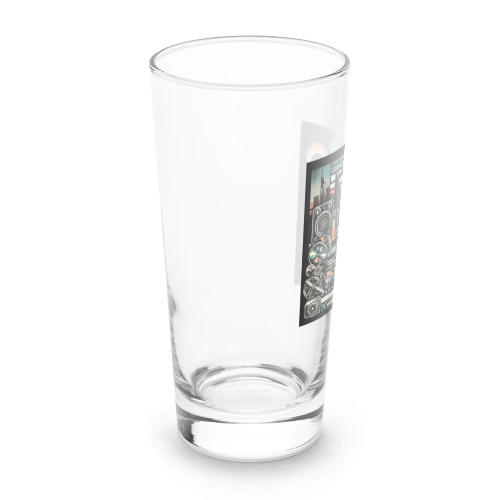 kenken-kenkenショップの車とレコード Long Sized Water Glass :left