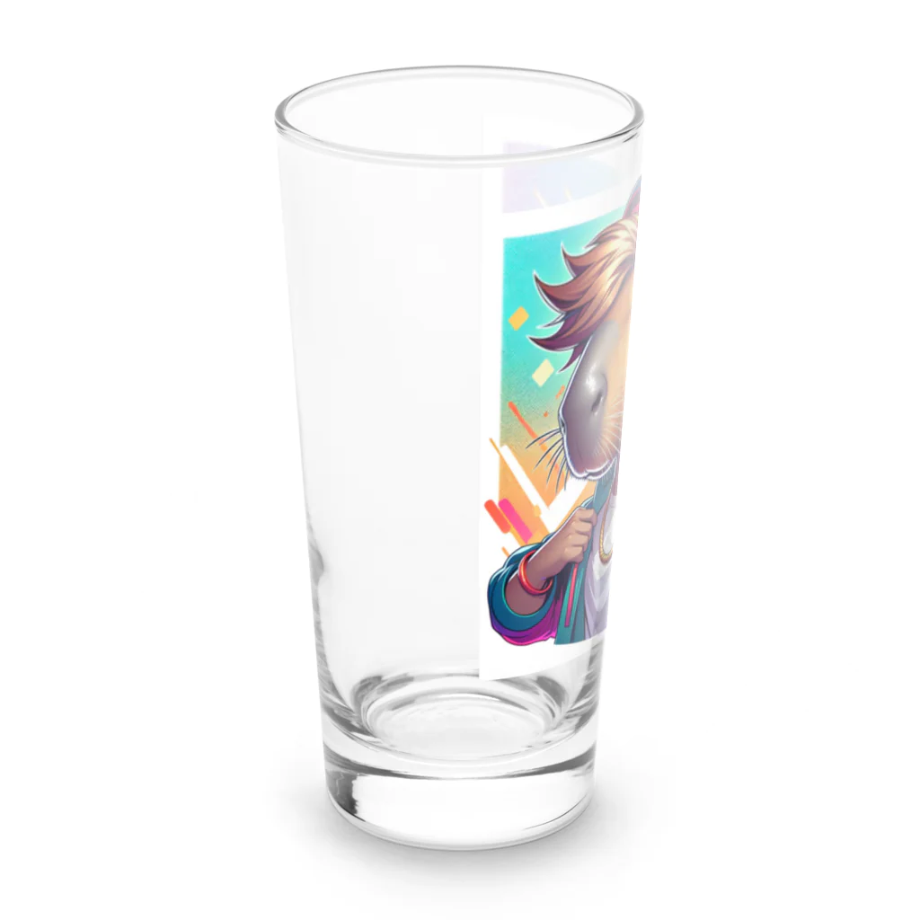 もこもこのＫＡＰＩＴＯ Long Sized Water Glass :left
