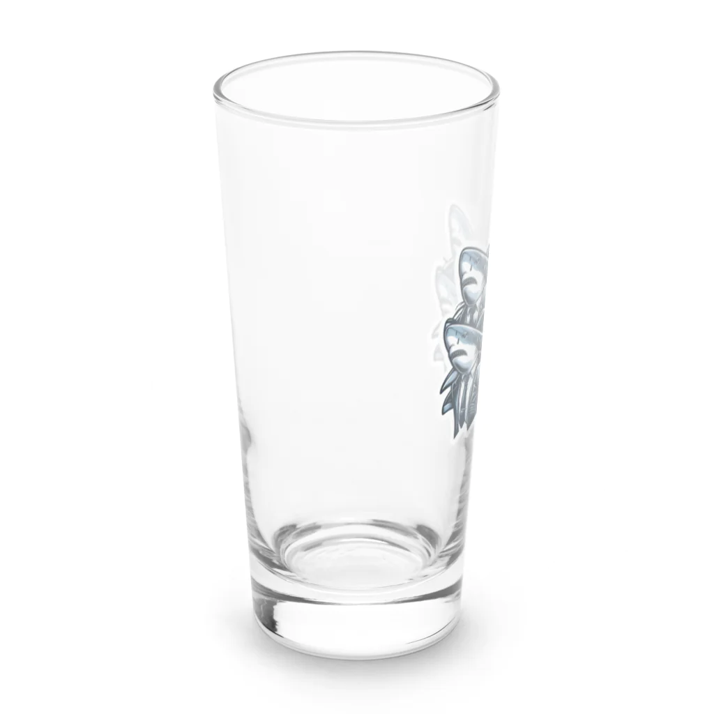 パンダマンのサメギャング Long Sized Water Glass :left