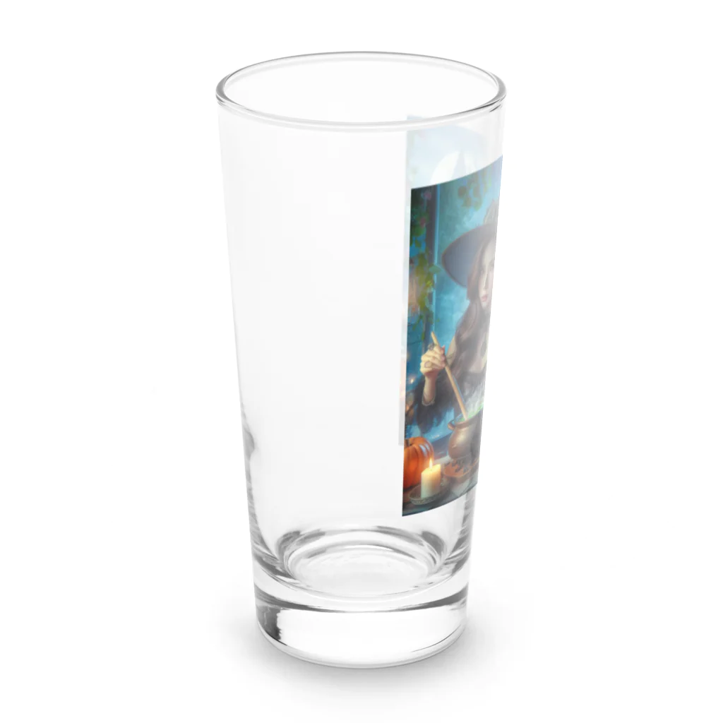 チワワンSHOPの魔女とチワワ8 Long Sized Water Glass :left