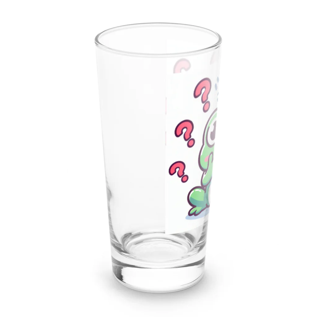 カエルグッズの?カエル Long Sized Water Glass :left