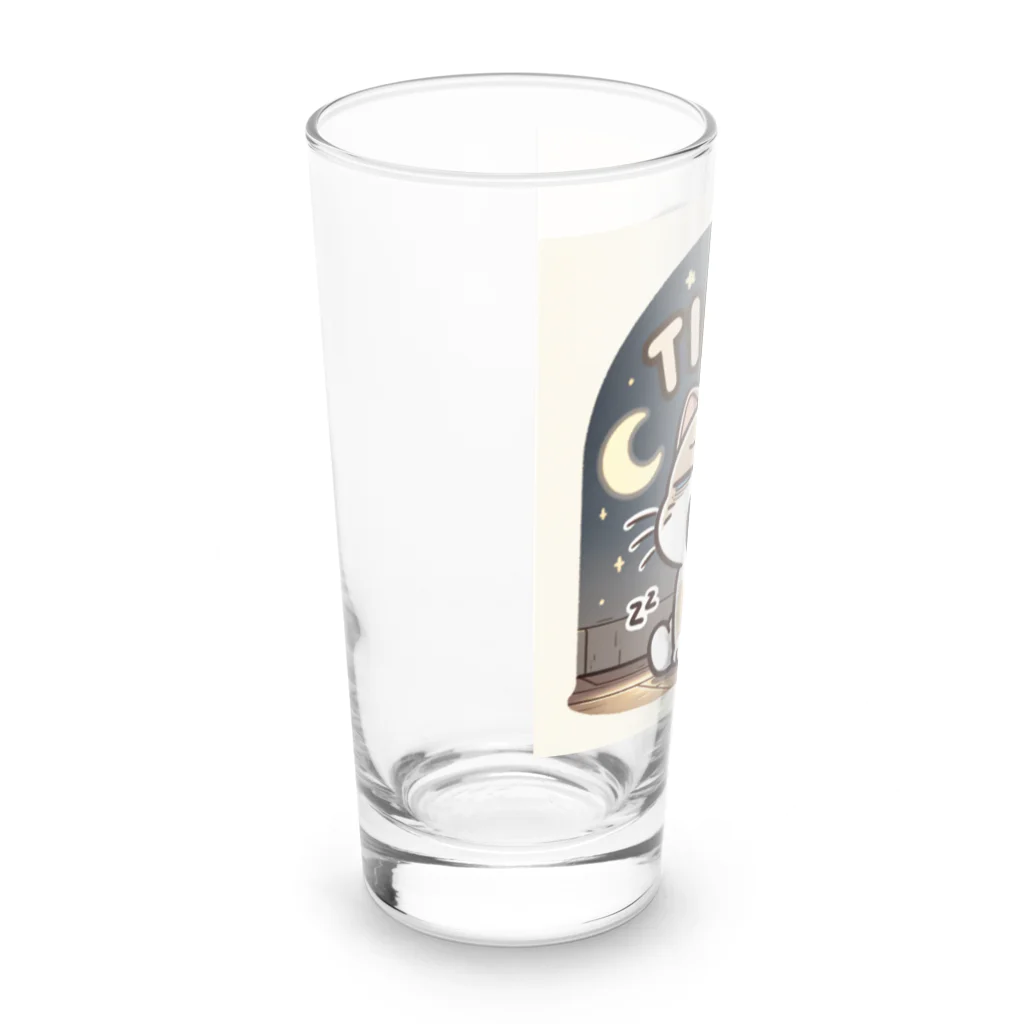 mimikkyu322のTired cat7 Long Sized Water Glass :left