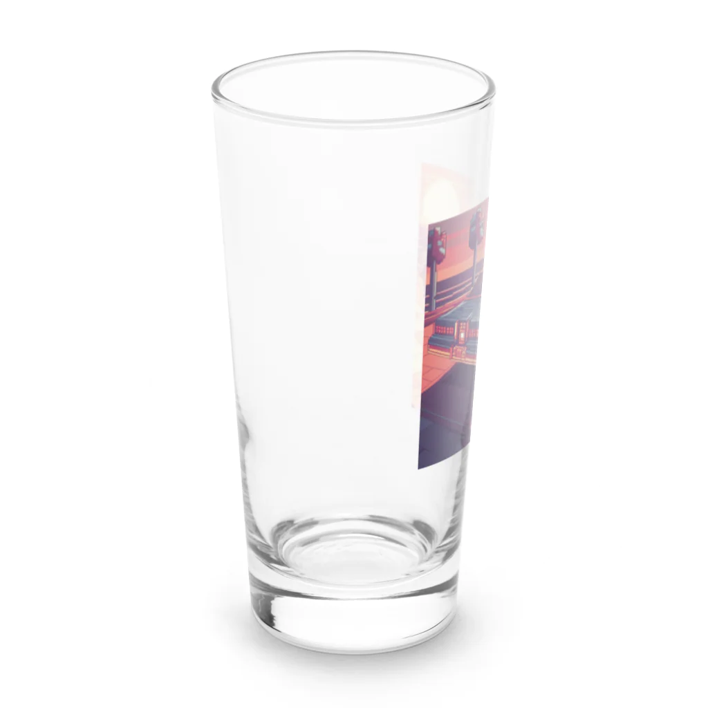 pari2のサンセットカー　ドット Long Sized Water Glass :left