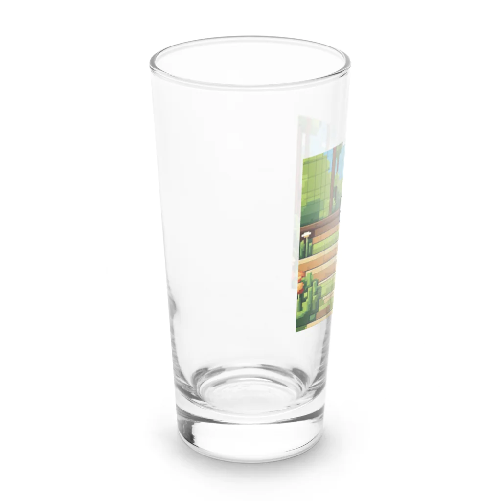 masaのガーデンで日向ぼっこしている猫 Long Sized Water Glass :left