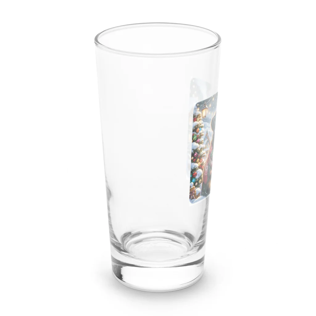 barefoot-Bの贅沢なクリスマスの雰囲気を漂わせるバーニーズの姿。 Long Sized Water Glass :left