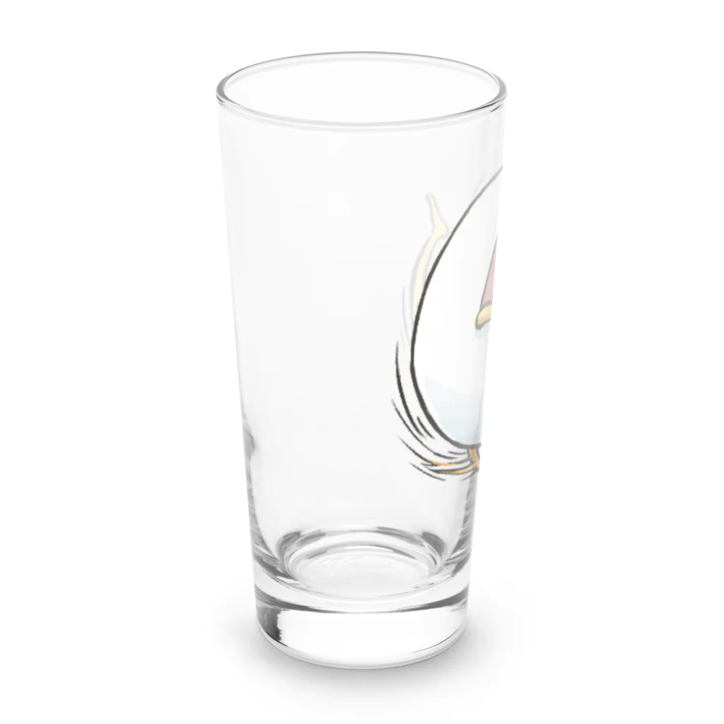 梅味の足バタバタ Long Sized Water Glass :left