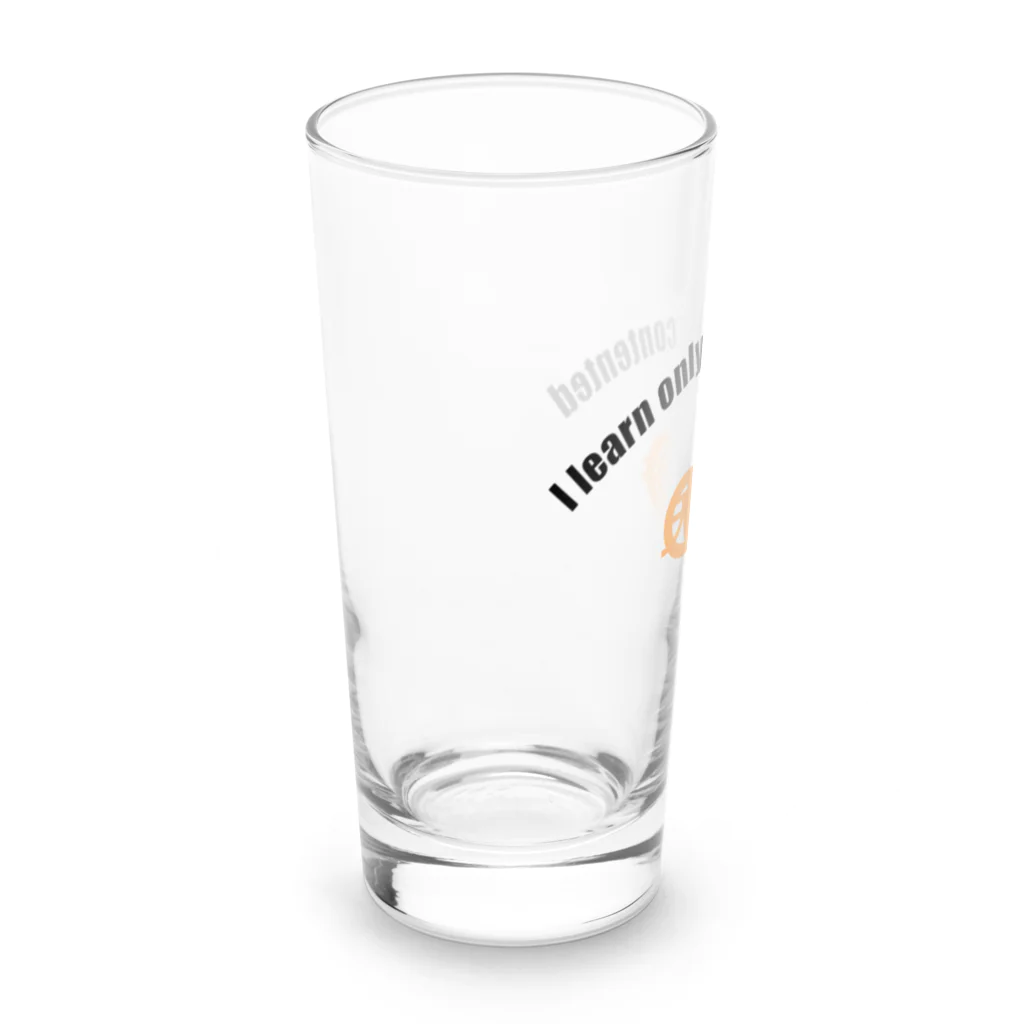 『NG （Niche・Gate）』ニッチゲート-- IN SUZURIの吾唯足知h.t.ショルダーアーチ橙・黒英語 Long Sized Water Glass :left