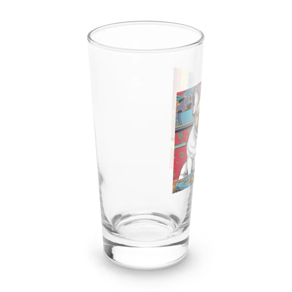 ブヒブヒフィーバーのフレブル Long Sized Water Glass :left