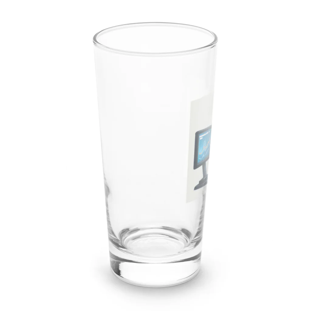 なお（ｻﾗﾘｰﾏﾝ）＠AI使って情報発信中の株価チェック中＠サラリーマン Long Sized Water Glass :left