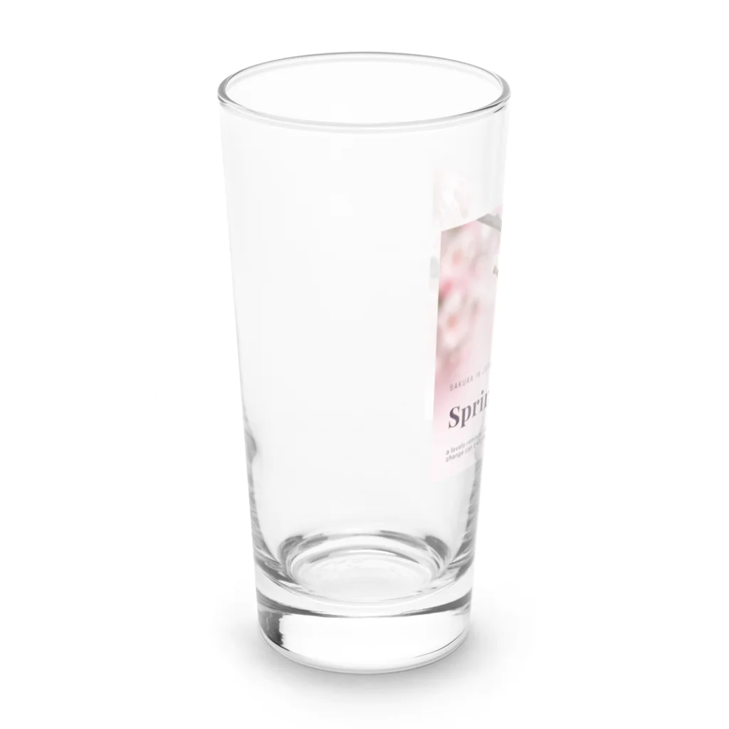 ウエディング♡カップルグッズの桜 Long Sized Water Glass :left