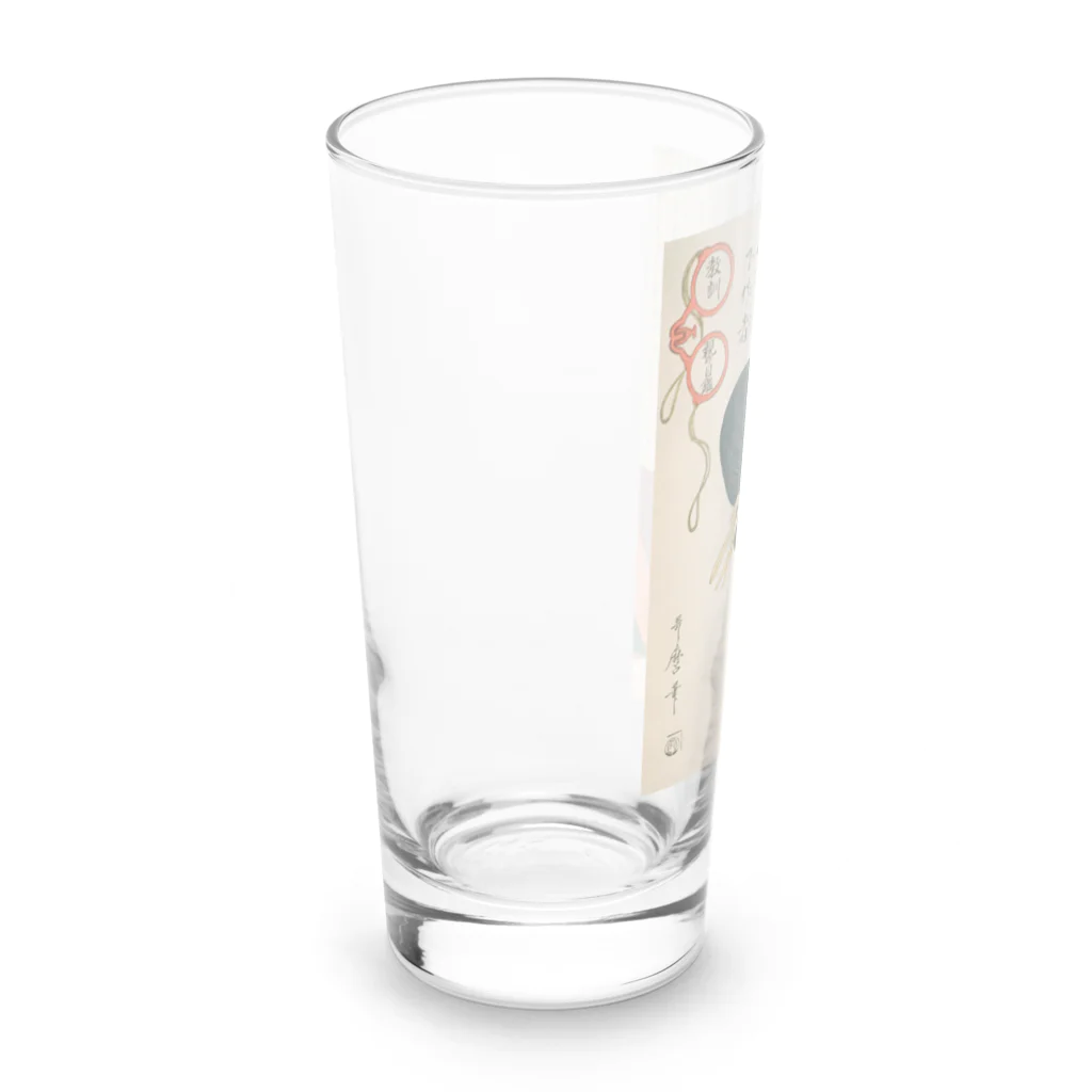 寿めでたや(ukiyoe)の浮世絵：喜多川歌麿_＜教訓親の目鑑＞ Long Sized Water Glass :left