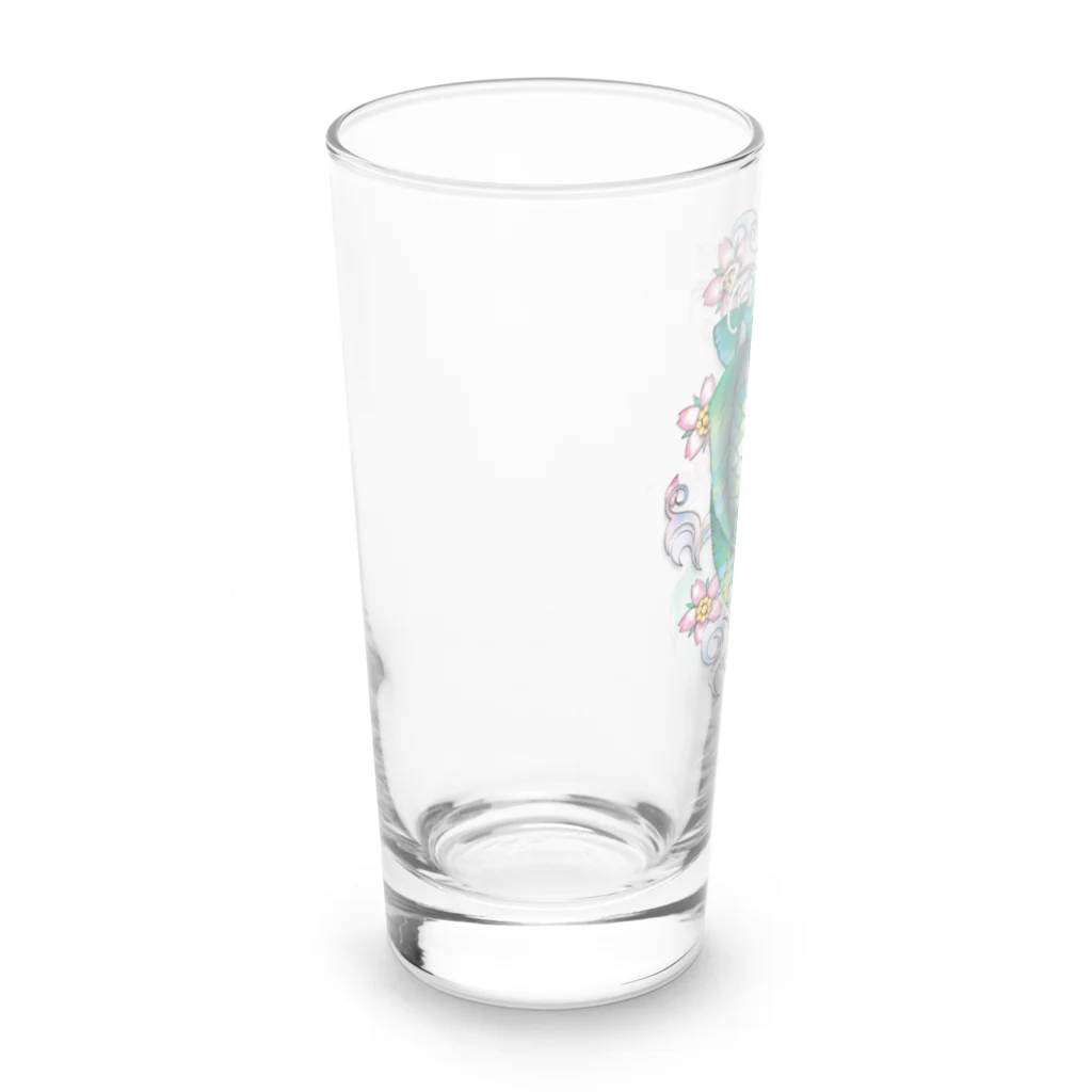 TurkeysDesignのガラスの緑鯉 Long Sized Water Glass :left