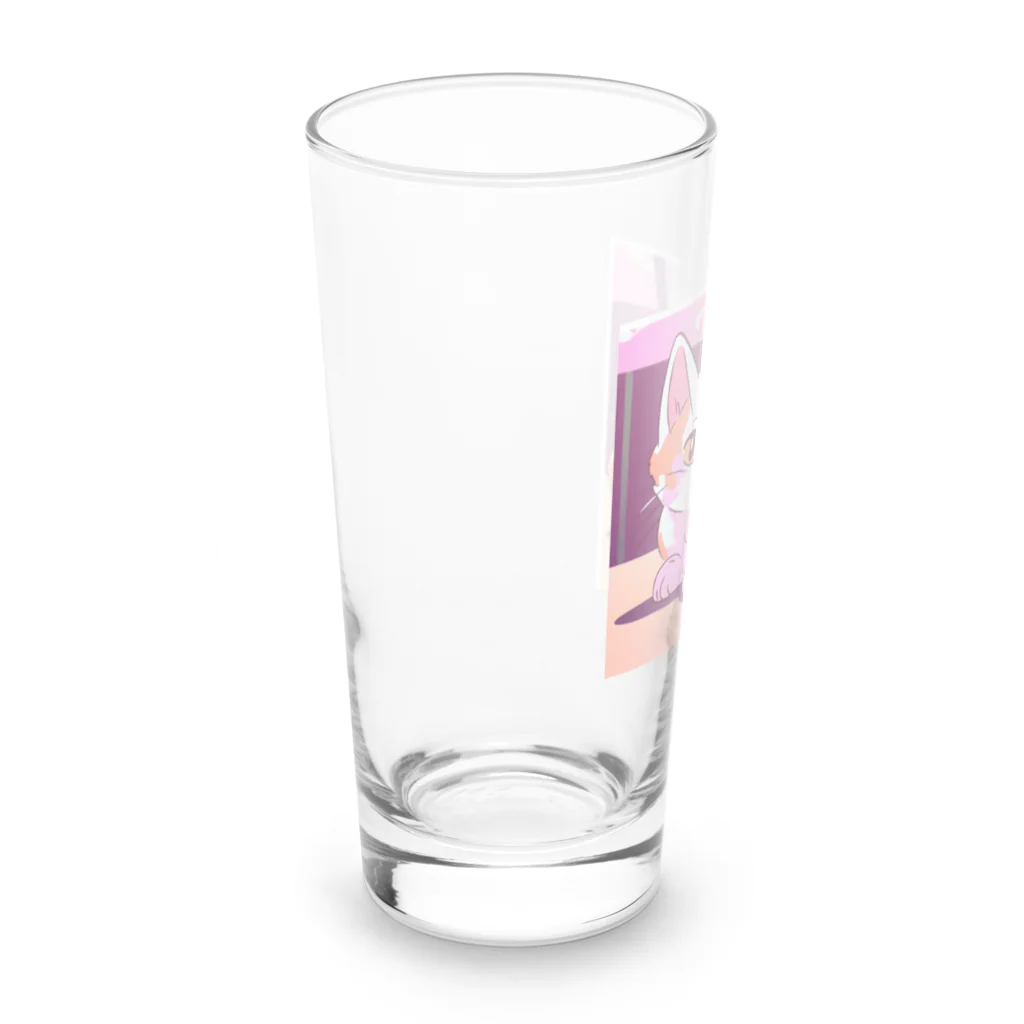 時計樹の森のおすましにゃんこ Long Sized Water Glass :left