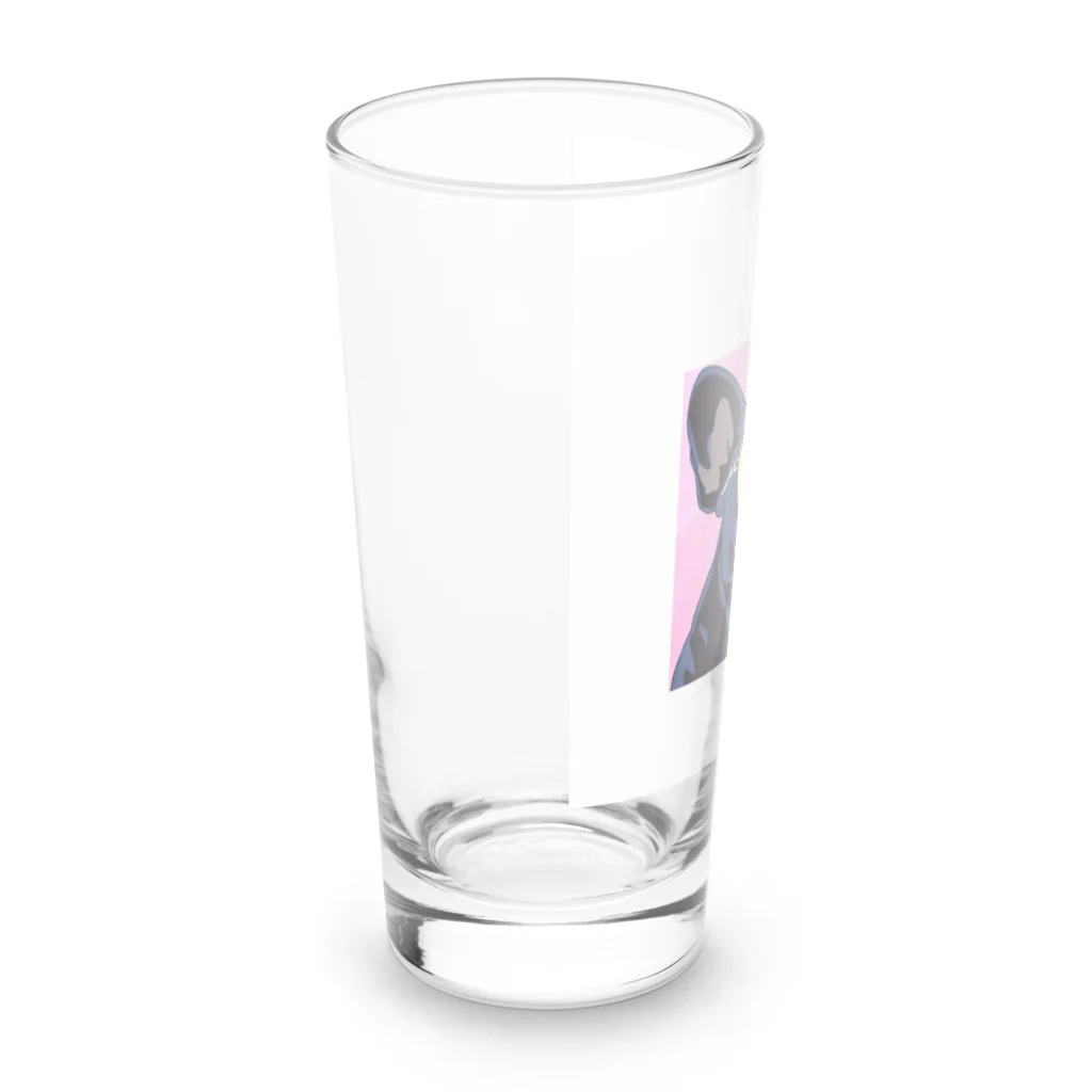 はむにだショップ【GURASAN】のGURASANフレンチブルドック Long Sized Water Glass :left