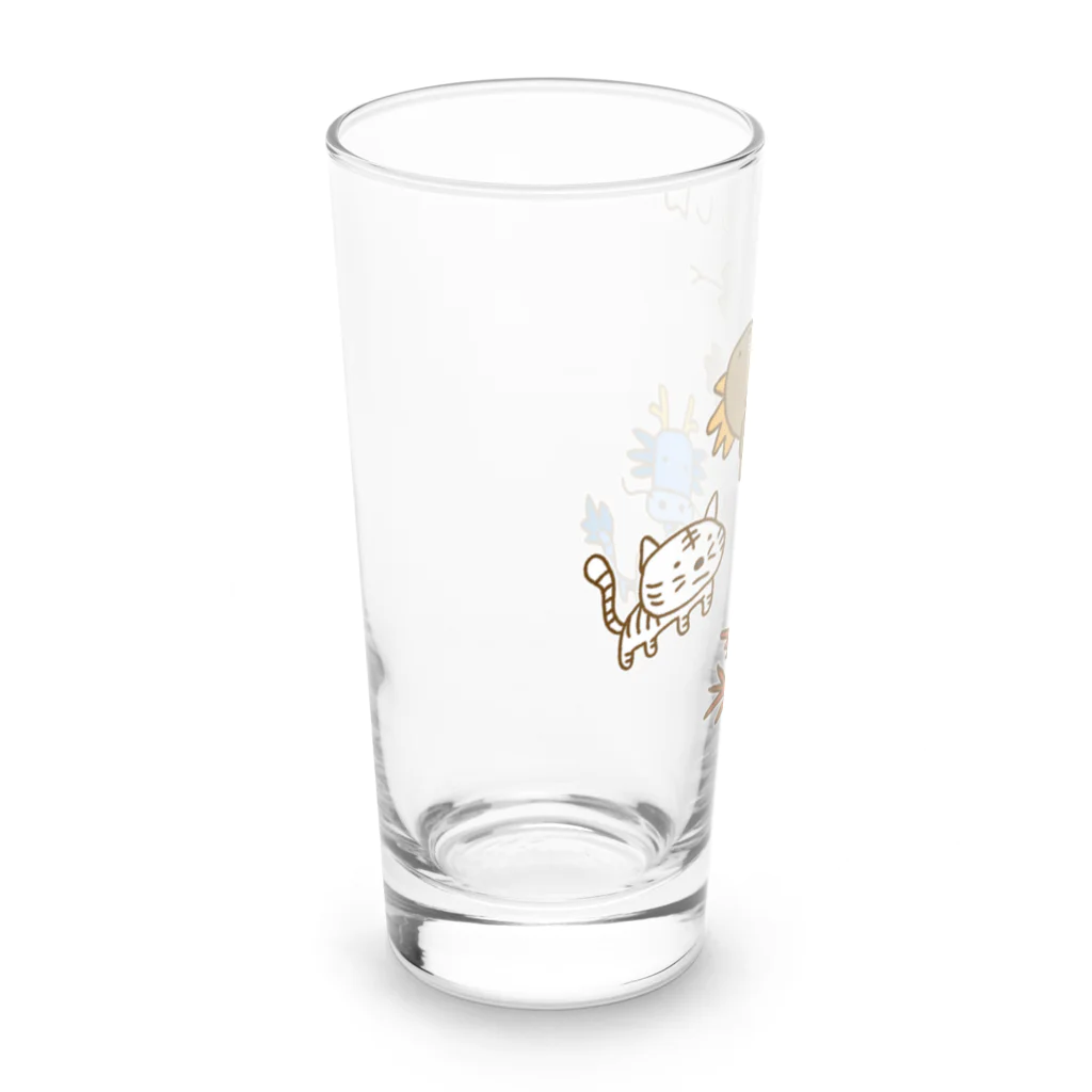 Siderunの館 B2の画伯チック四神 Long Sized Water Glass :left