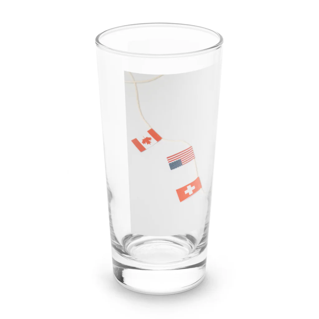 noritamago_storeの万国旗 Long Sized Water Glass :left
