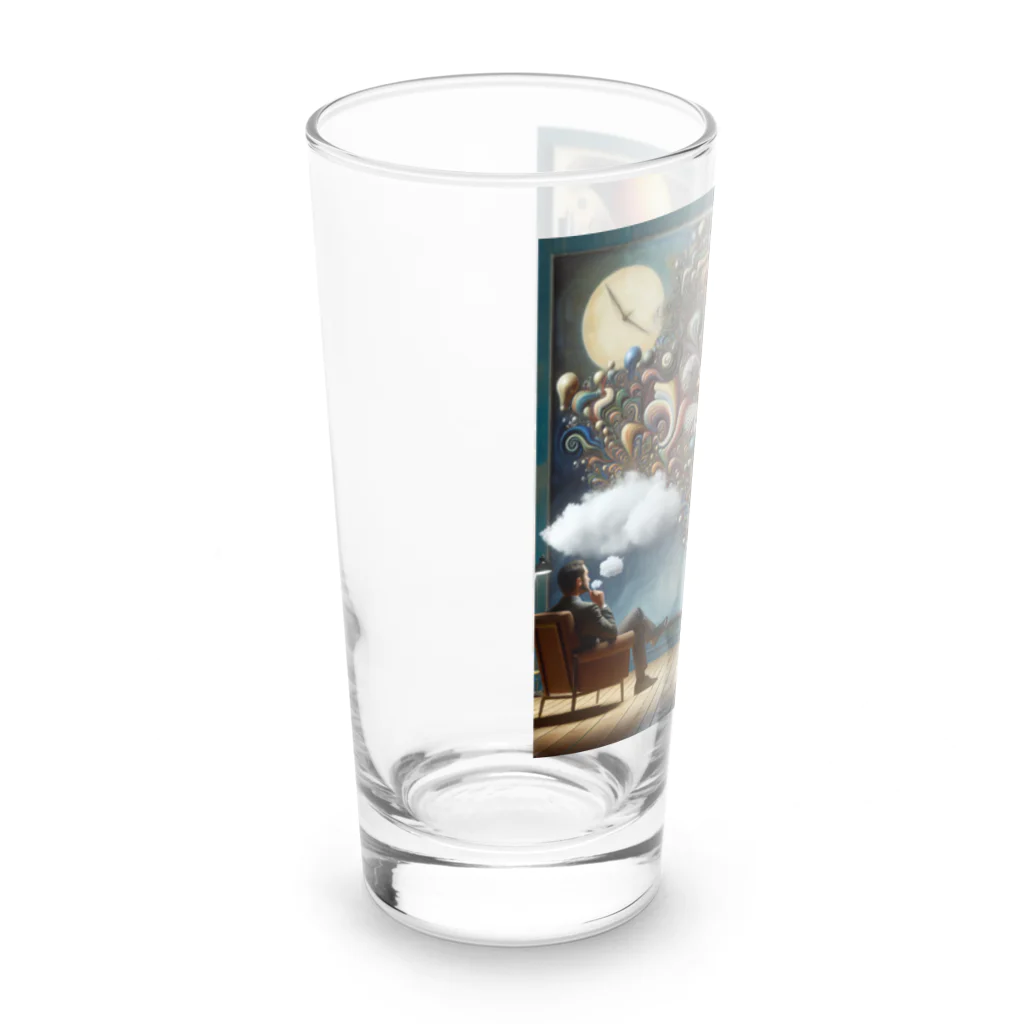 hirokikojimaの自分の内面と向き合っている紳士 Long Sized Water Glass :left