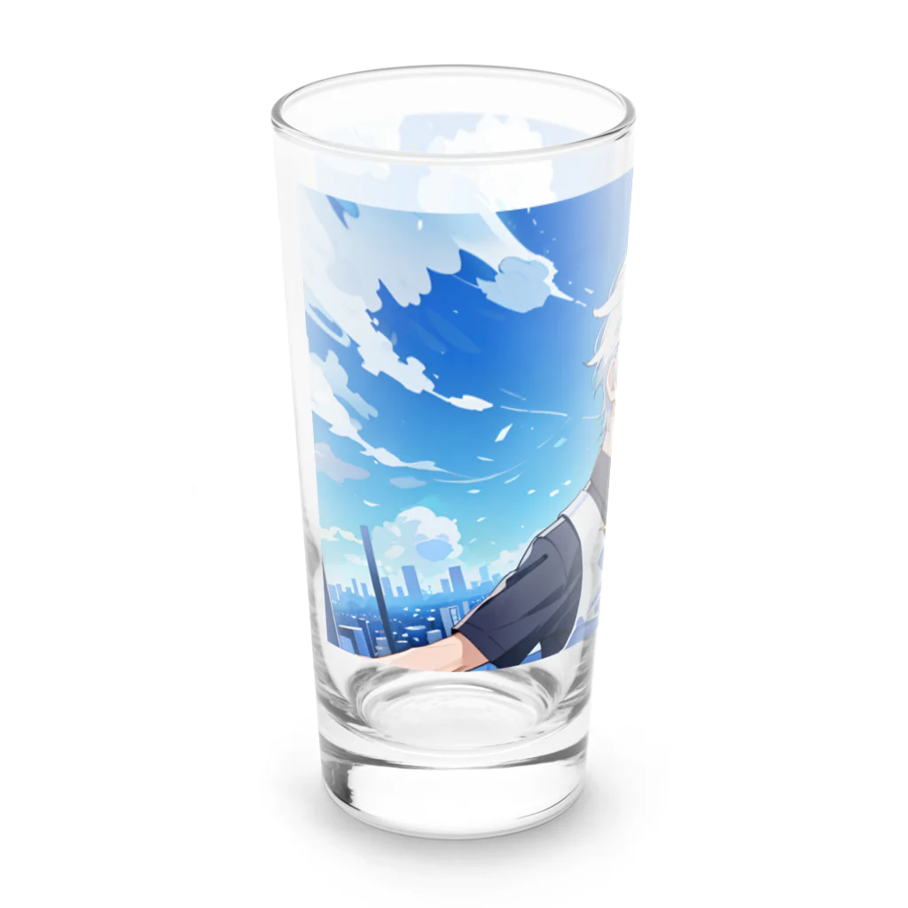 にこにこイケメンファクトリーの蒼海 翔太（Aomi Shota）　『ショタの蒼い夢: 翔太の世界観を感じる特別なコレクション』 Long Sized Water Glass :left