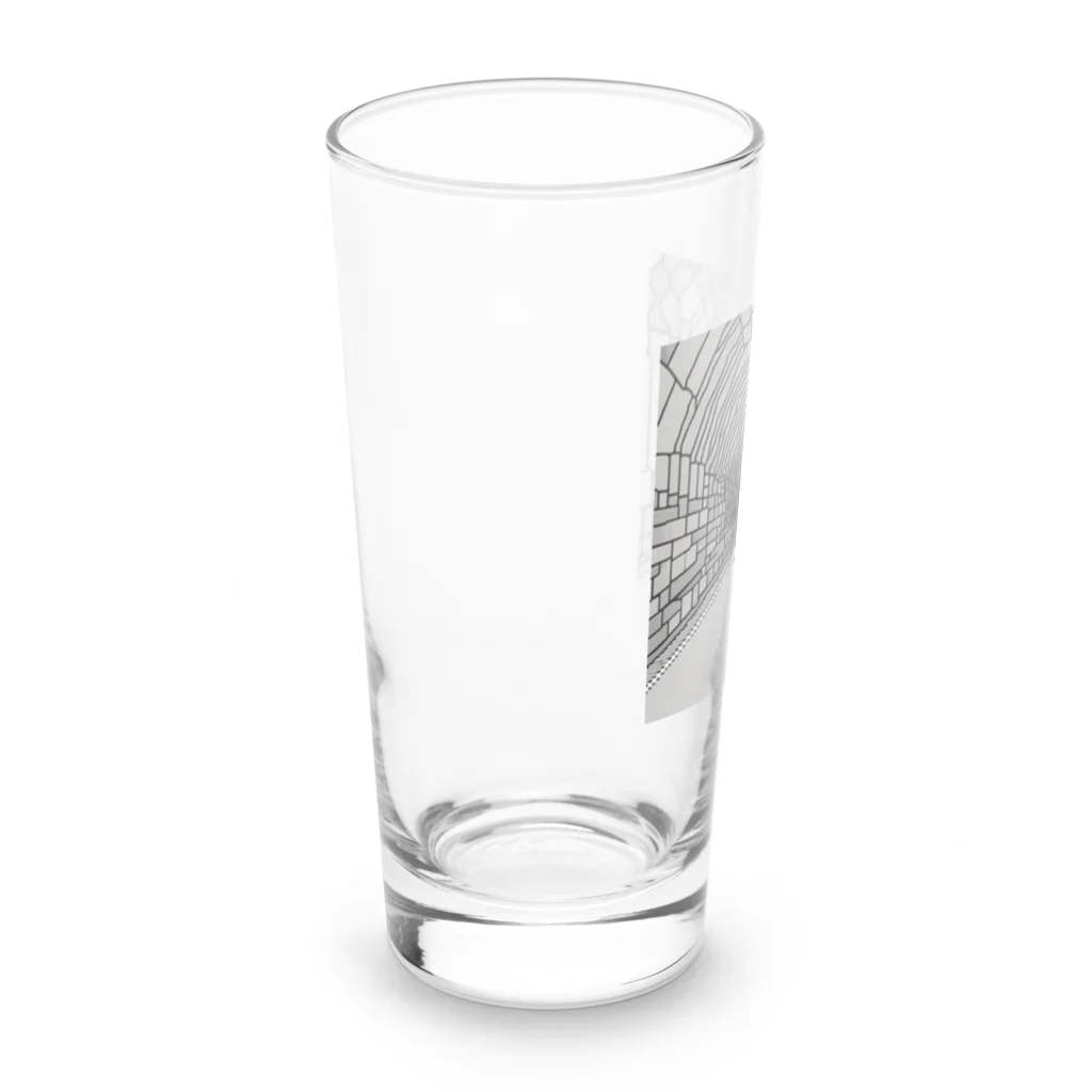 note10_AIのウサギのイラストグッズ Long Sized Water Glass :left