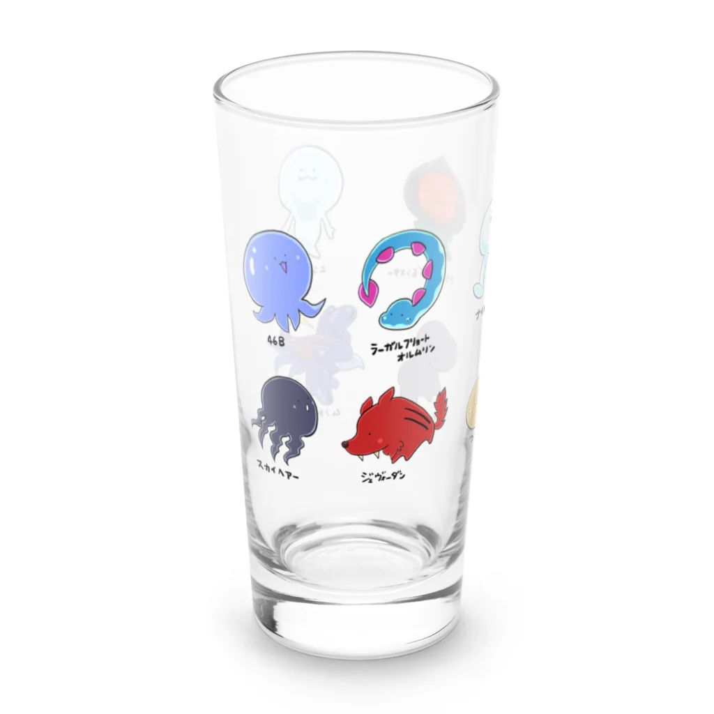 もふもふ堂の未確認生物 Long Sized Water Glass :left